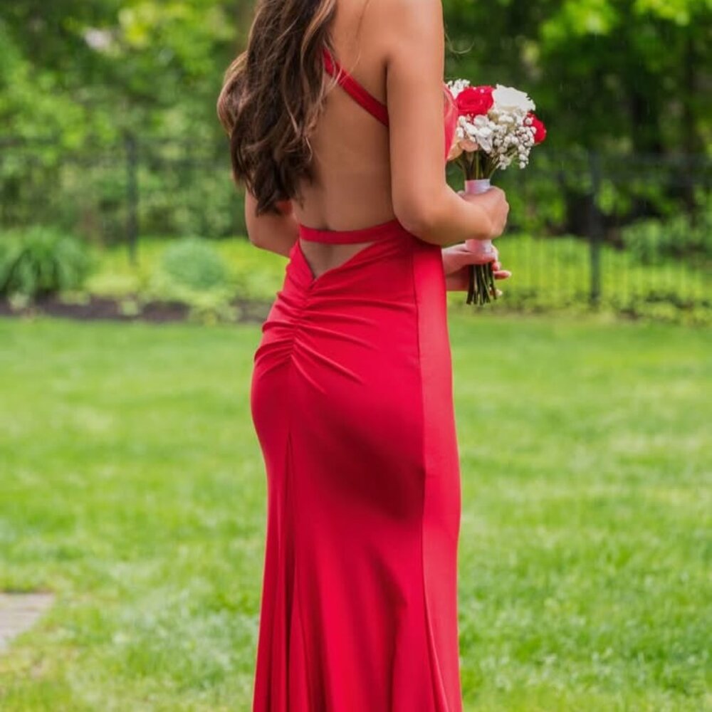 Faviana Red Prom Dress (S10646)